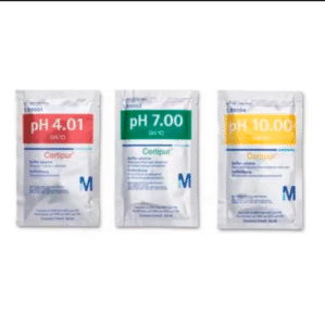 واردات دستگاه و مواد پتروشیمی و صنایع غذایی 12 تصویر پاکت های بافر کالیبراسیون ph4 مرک کد 10943500