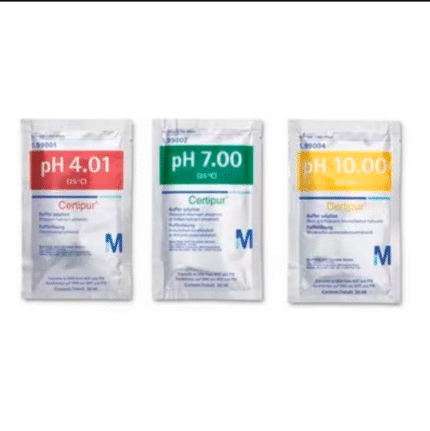 تصویر پاکت های بافر کالیبراسیون ph4 مرک کد 10943500